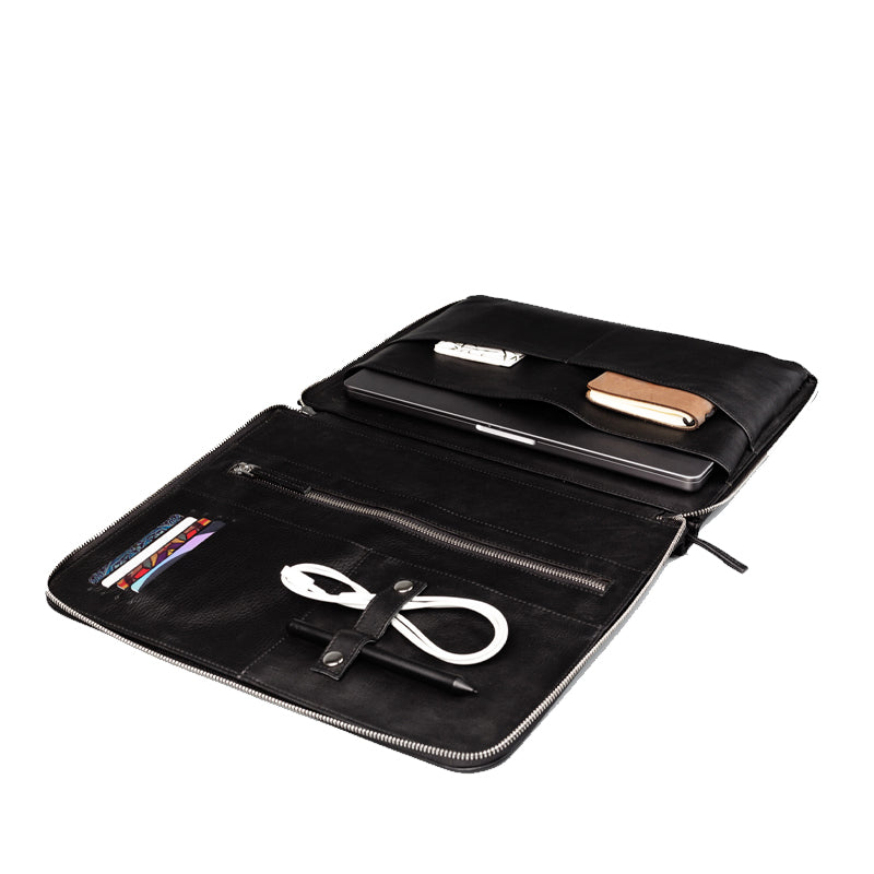 The Eclectic Leather Brown Folio Organizer