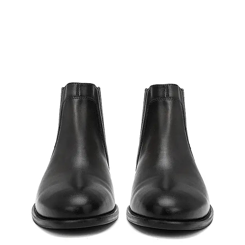Mid Top Plain Leather Handmade Stylish Chelsea Boots