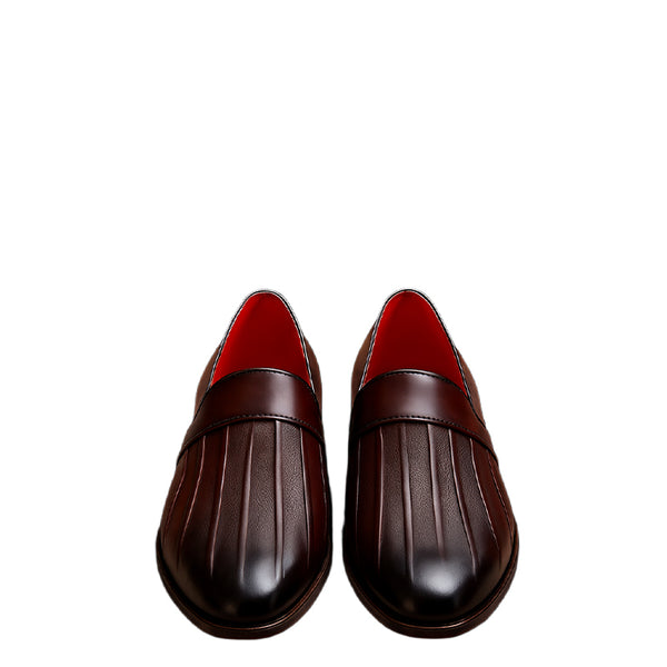 Crimson Liner Pleat Loafer for Mens