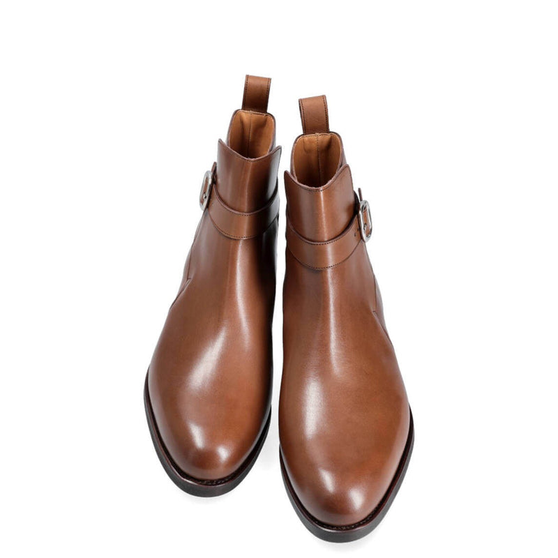 Premium Leather Stylish Jodhpur Black Boot With Side Buckle