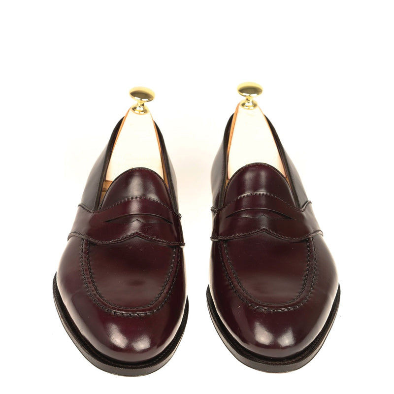 Classic Design Penny Solid Leather Loafers
