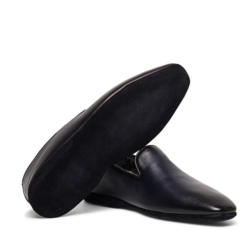 Premium Polished Leather Slip-On Loafer