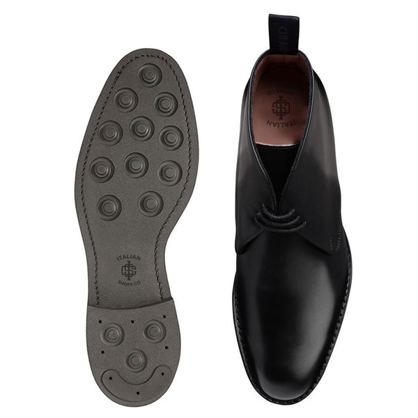 Polished Shiny Leather Chukkas Boot Burgundy