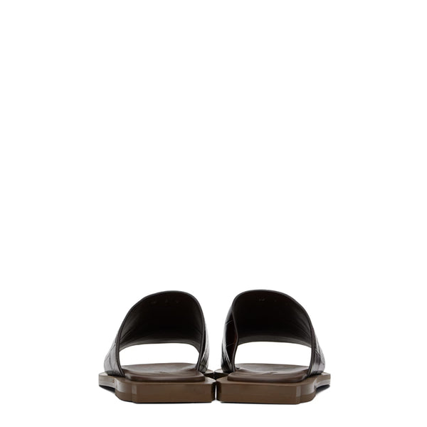 Reptilian Textured Slip On Sandal