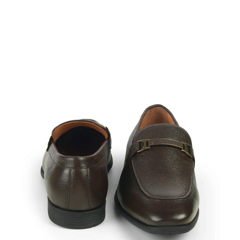 Pure Italian Leather Textured Bit Loafer