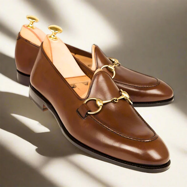 Horsebit Bottle Leather Loafer