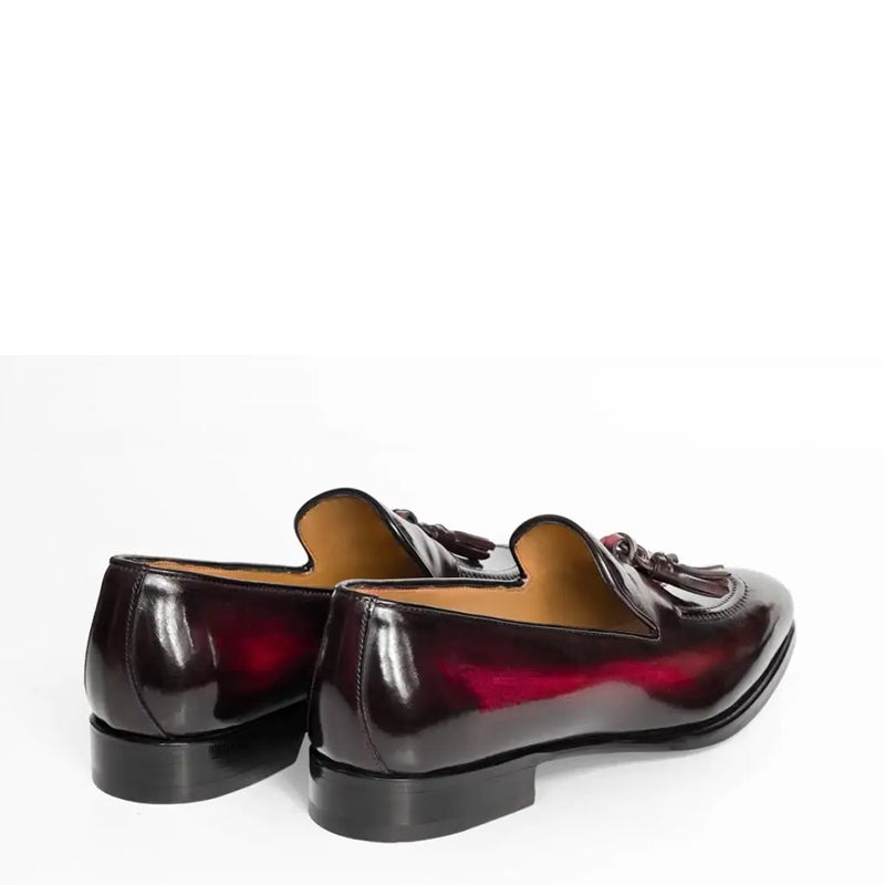 Shiny Leather Pure Tassel Tan/Brown Loafer
