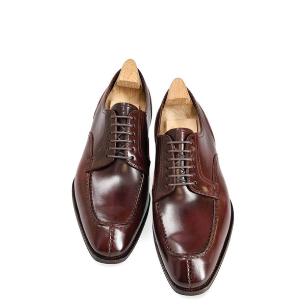 Classic Design Split Toe Leather Derby Shoe Tan