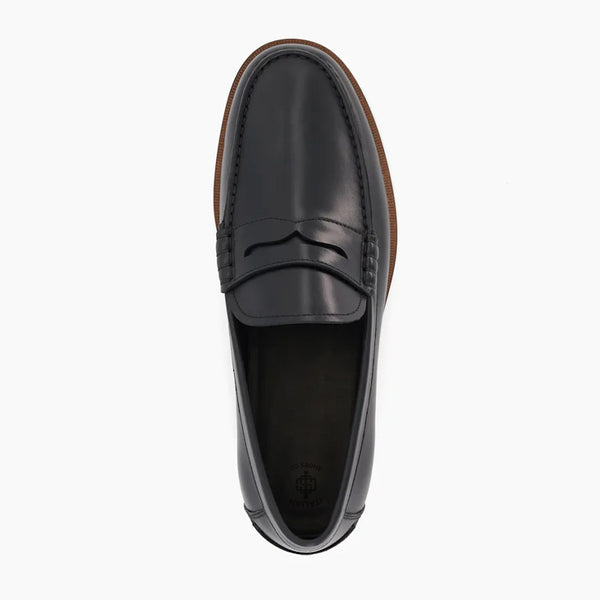 Leather Penny Trim Loafer For Men