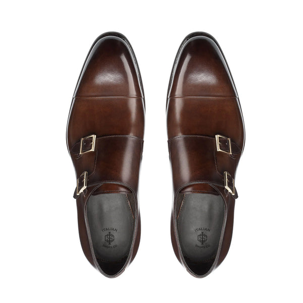 Deep Double Monk Strap Shoes