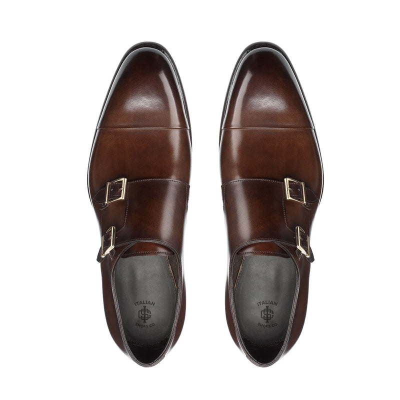 Deep Brown Double Monk Strap Deep Loafer