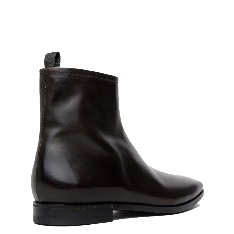 Chelsea Leather Zip up Ankle Boots