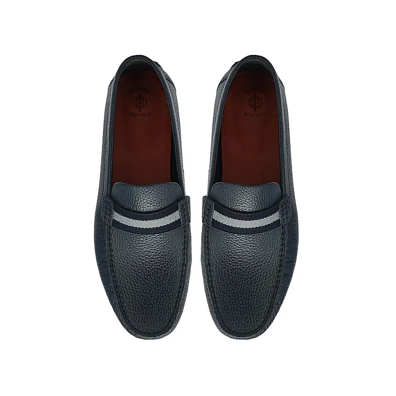 Men Casual Slip On Leather Driving Loafer