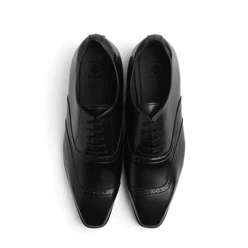 Premium Classic Design Italian Leather Oxford Shoe Black