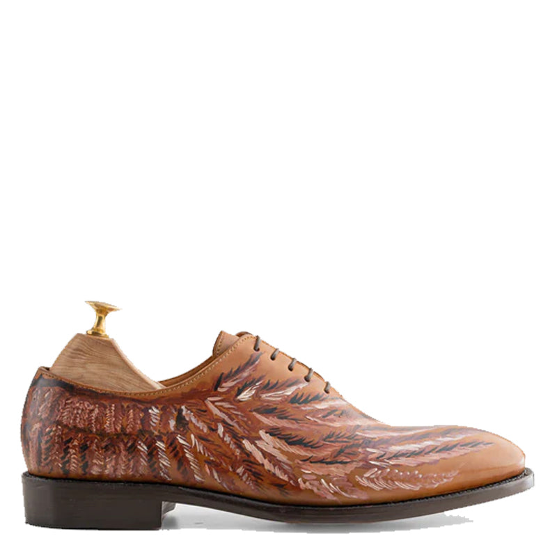 Hawk Tan Wholecut Oxford Shoes