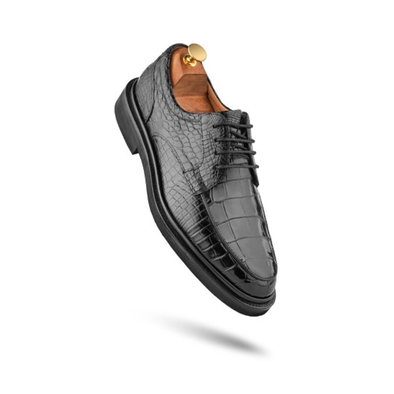 Premium Leather Textured Derby Brown Shoe