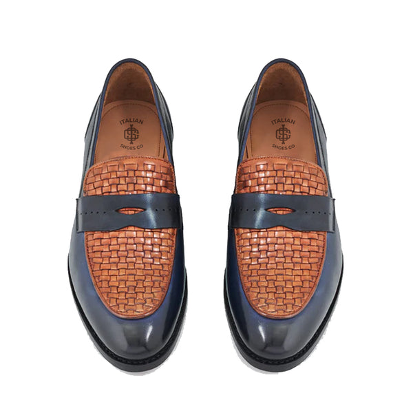 Leather Stacked Loafers for Man