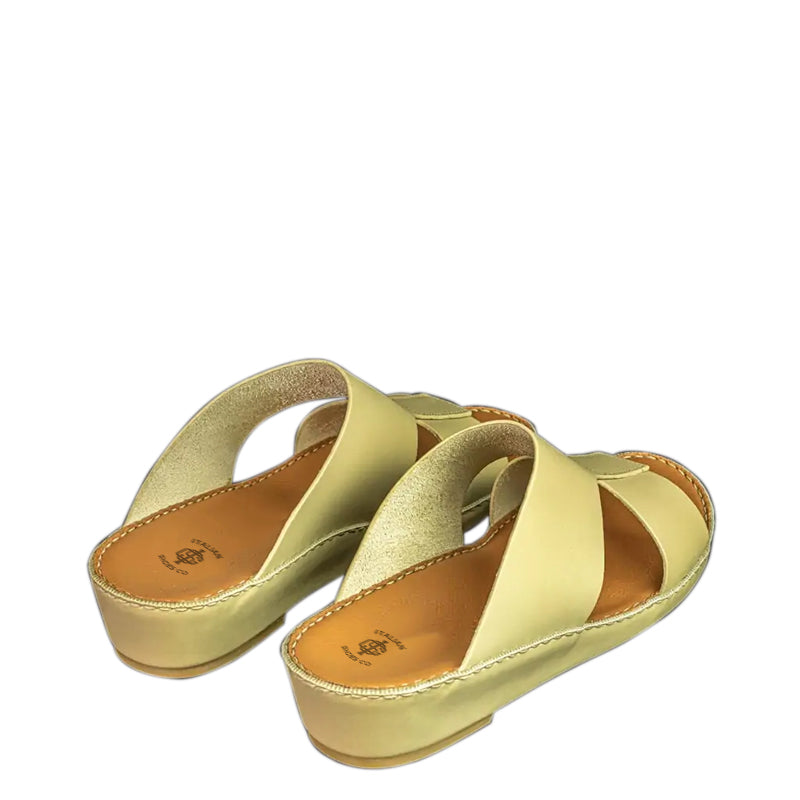 Premium Accented Open Toe Comfort Arabic Green Sandal
