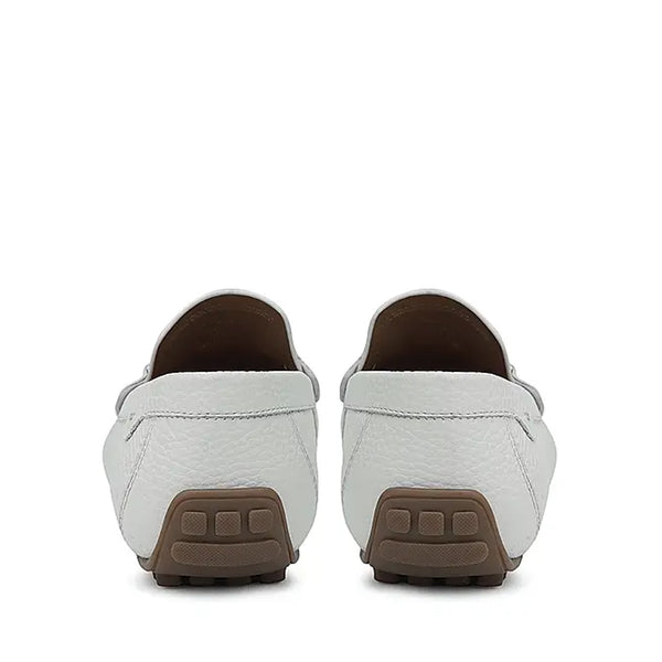 Men Textured Leather Driving Loafer