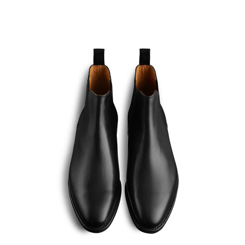 Polished Leather Handmade Luxury Chelsea Boot Tan