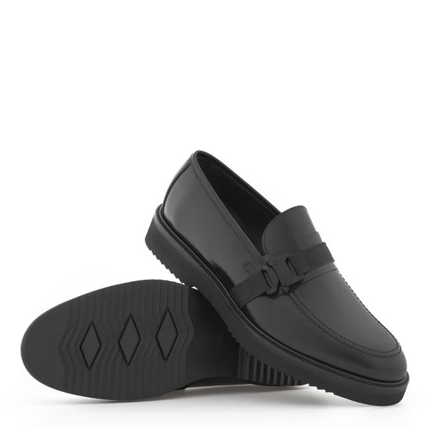 Men Round Toe Comfort Leather Loafer