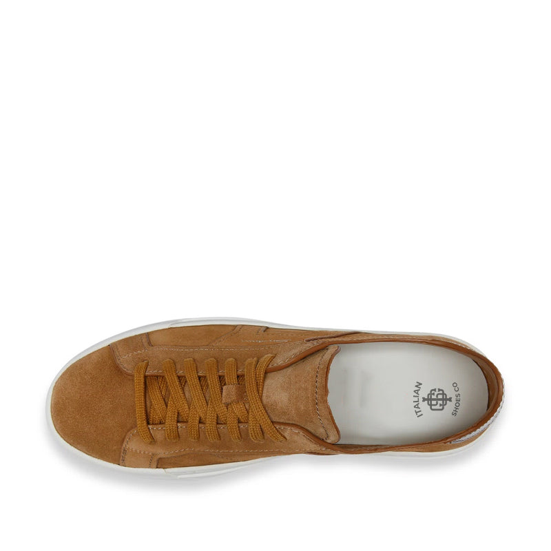 Men Suede Double Buckle Lace Up Sneakers