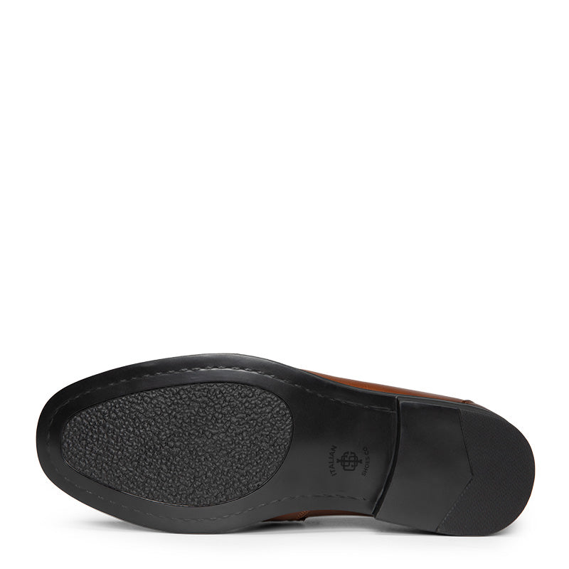 Metallic Slip On Dress Loafer Black