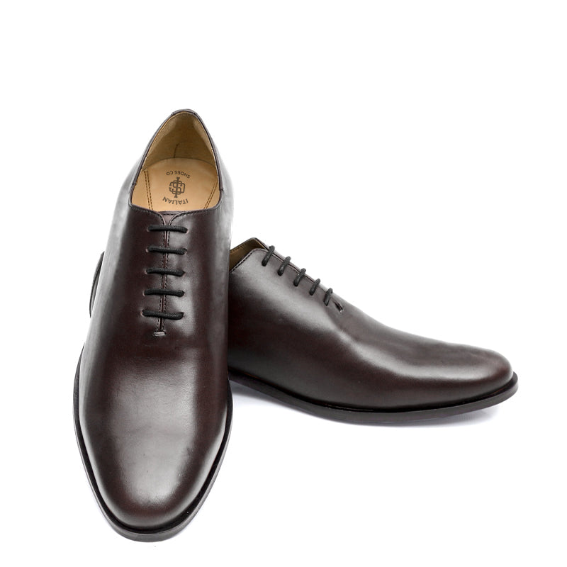 Classic Plain Wholecut Leather Oxford Shoe