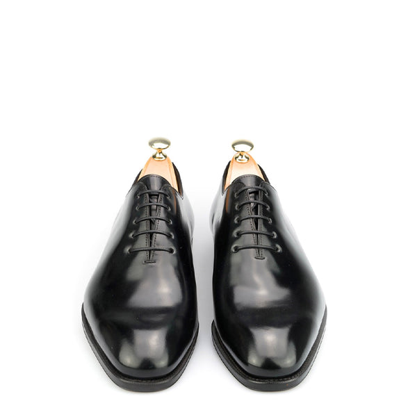 Polished Shiny Leather Wholecut Plain Oxford Shoes