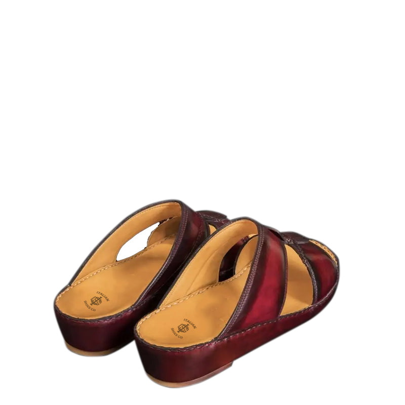 Luxury Handmade Leather Comfort Arabic Tan Sandal