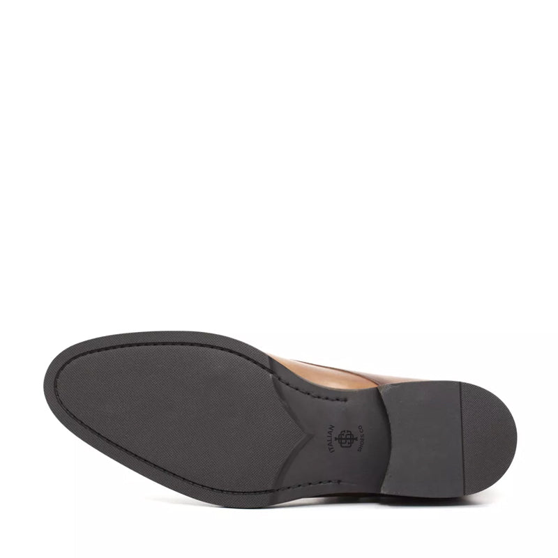 Patina Handmade Leather Double Monk Ankle Boot Black