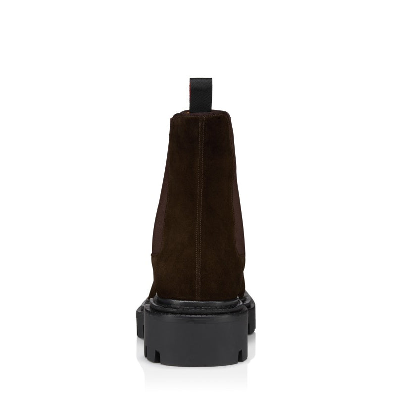 Classic Brown Chelsea High Top Boot with Lug Sole
