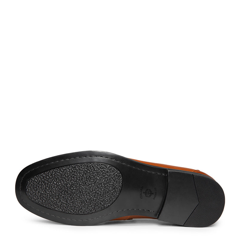 Metallic Slip On Dress Loafer Black
