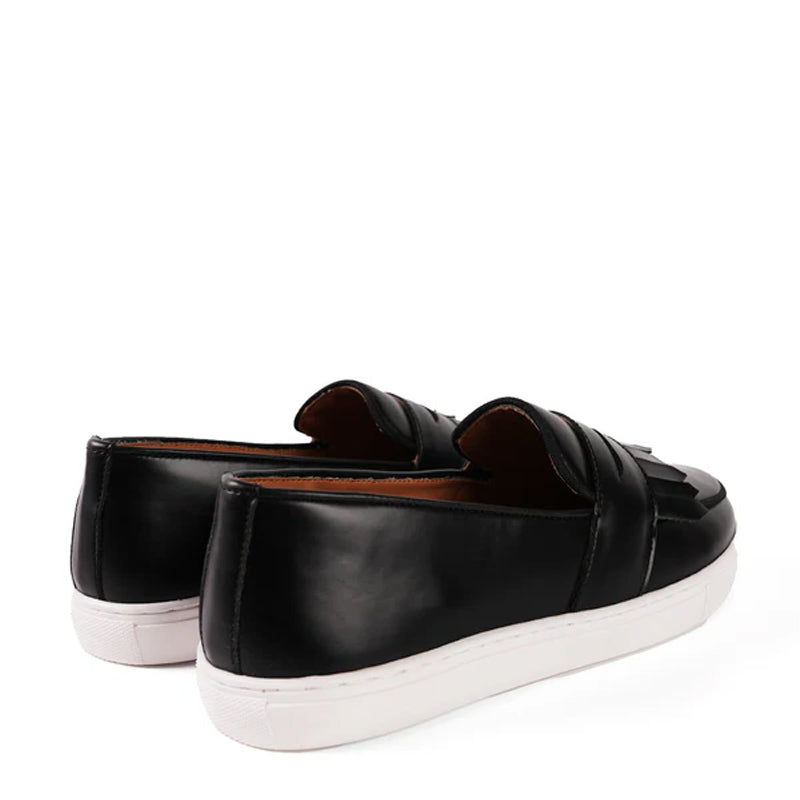 Premium Slip ON Leather Loafer With Fringe