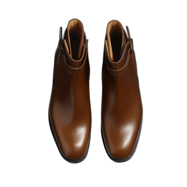 Classic Plain Solid Leather Stylish Jodhpur Boots