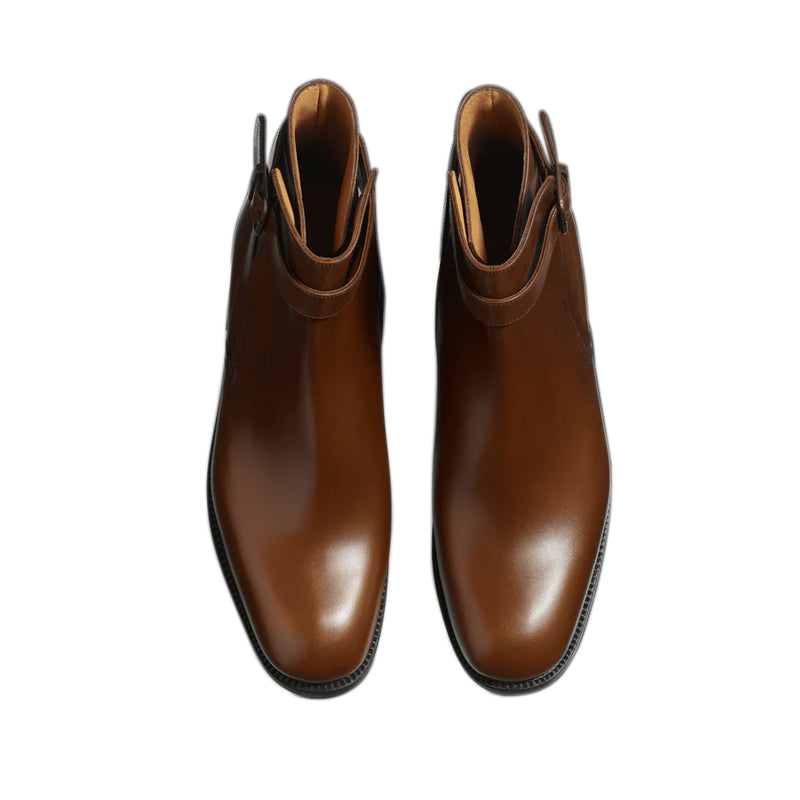 Classic Plain Solid Leather Stylish Jodhpur Boots