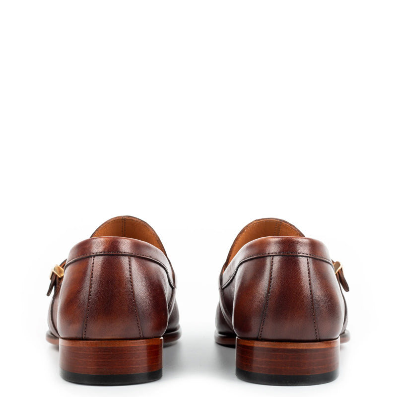 Polished Leather Single MonkStraps Loafer