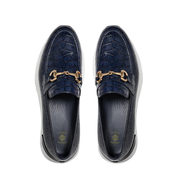 Crocodile Leather Loafer Men s Shoe