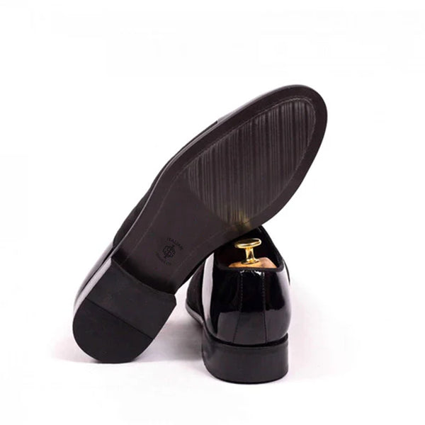 Patent Suede Shiny Leather Oxford Shoes