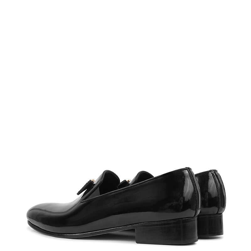 Patent Premium Handmade Leather Black Loafer