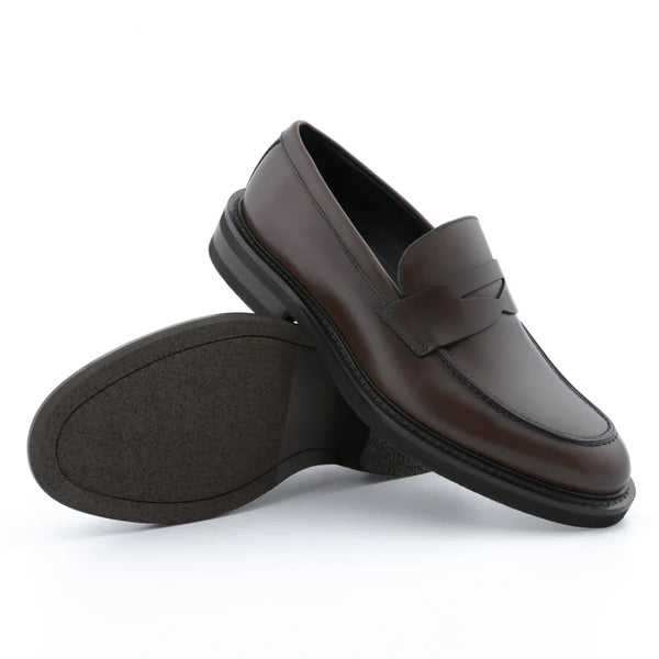 Classic Penny Solid Leather Loafers