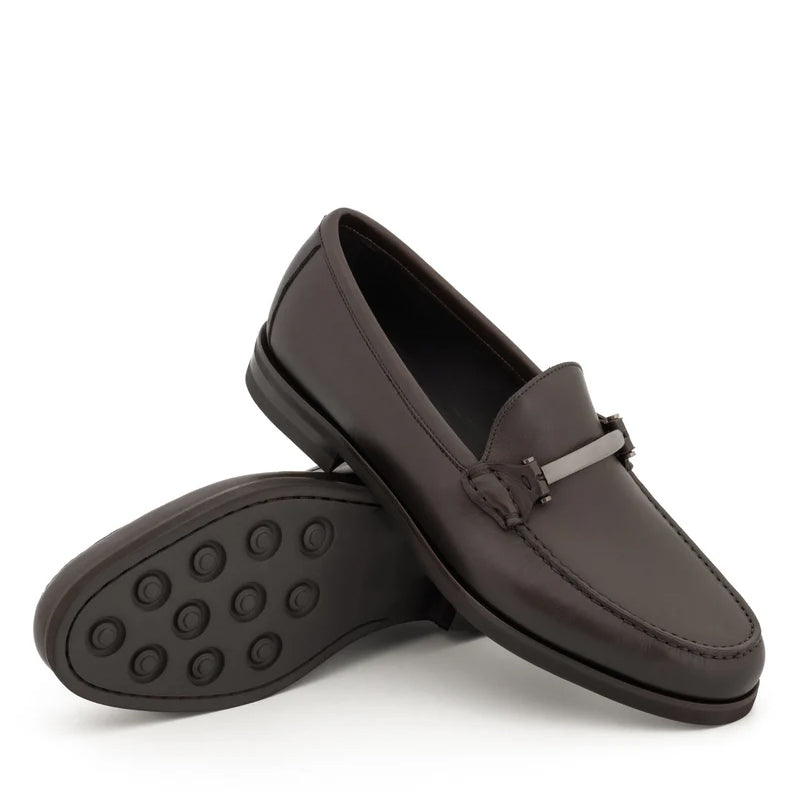Classy Slip On Leather Black Loafer