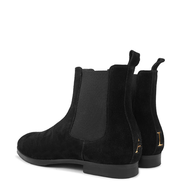 Suede Handmade High Top Leather Chelsea Boot