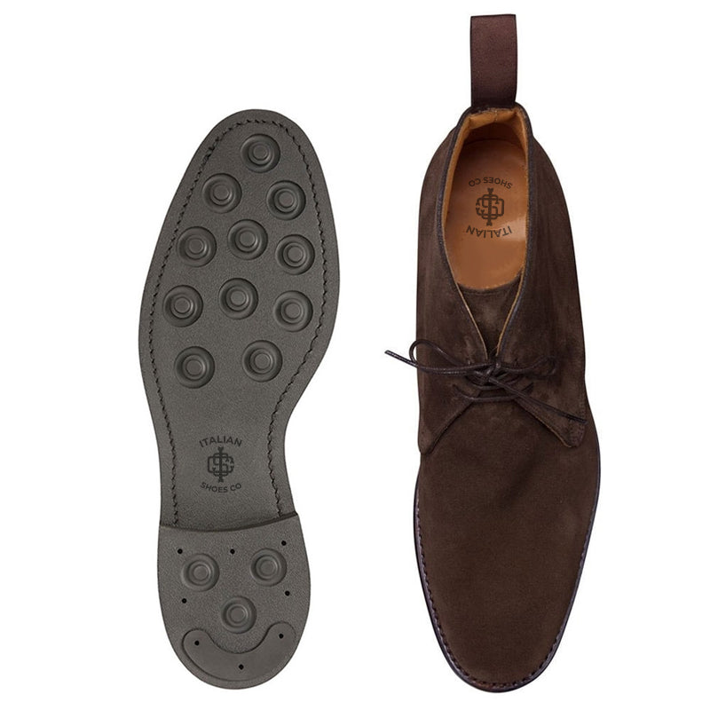 Men Suede Handmade Leather Chukkas Boot Beige