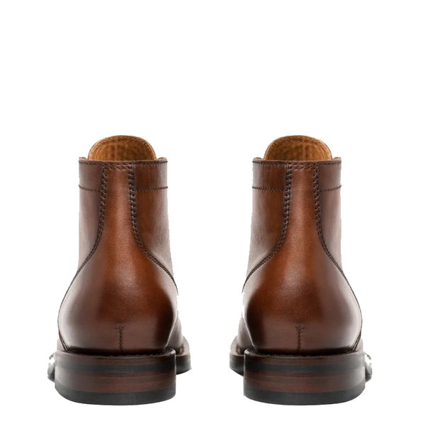 Mens Italian Leather High Top Lace Up Boots