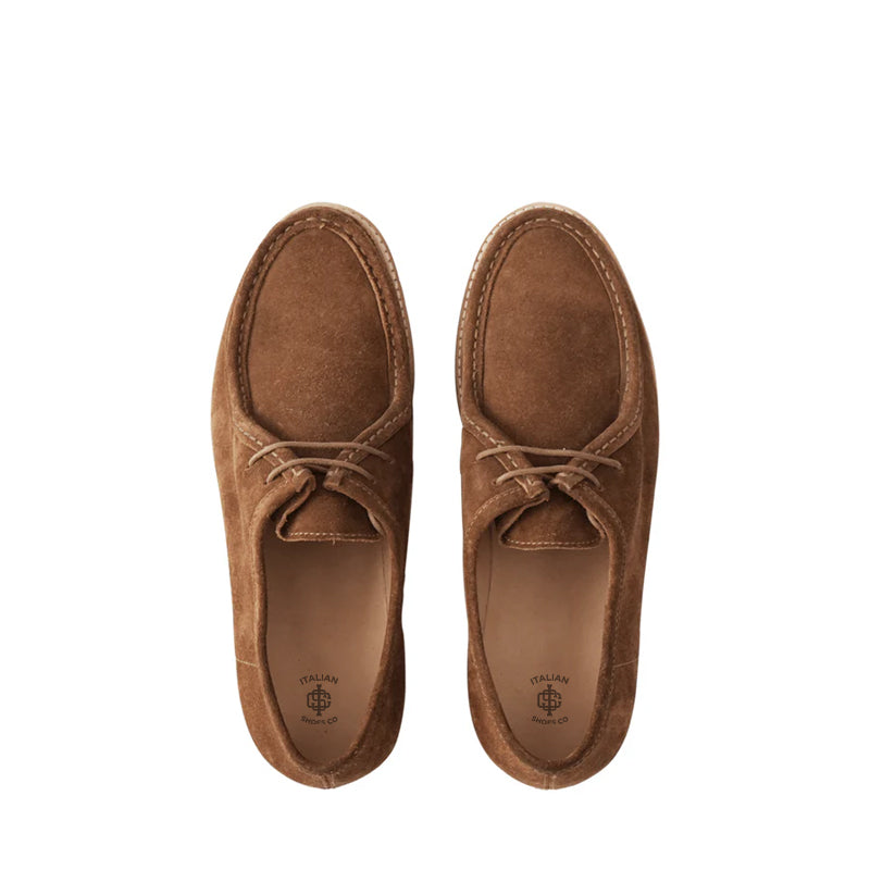 Classic Suede Leather Derby Brown Shoe For Men