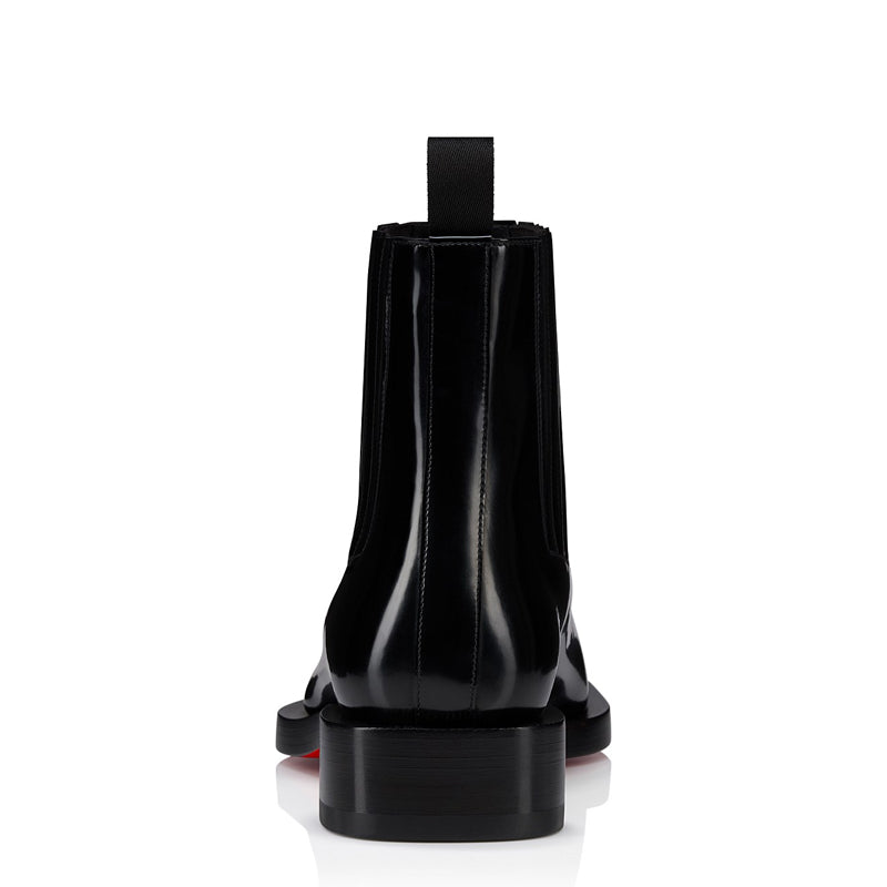 Luxury Patent Shiny Leather Handmade Chelsea Boots