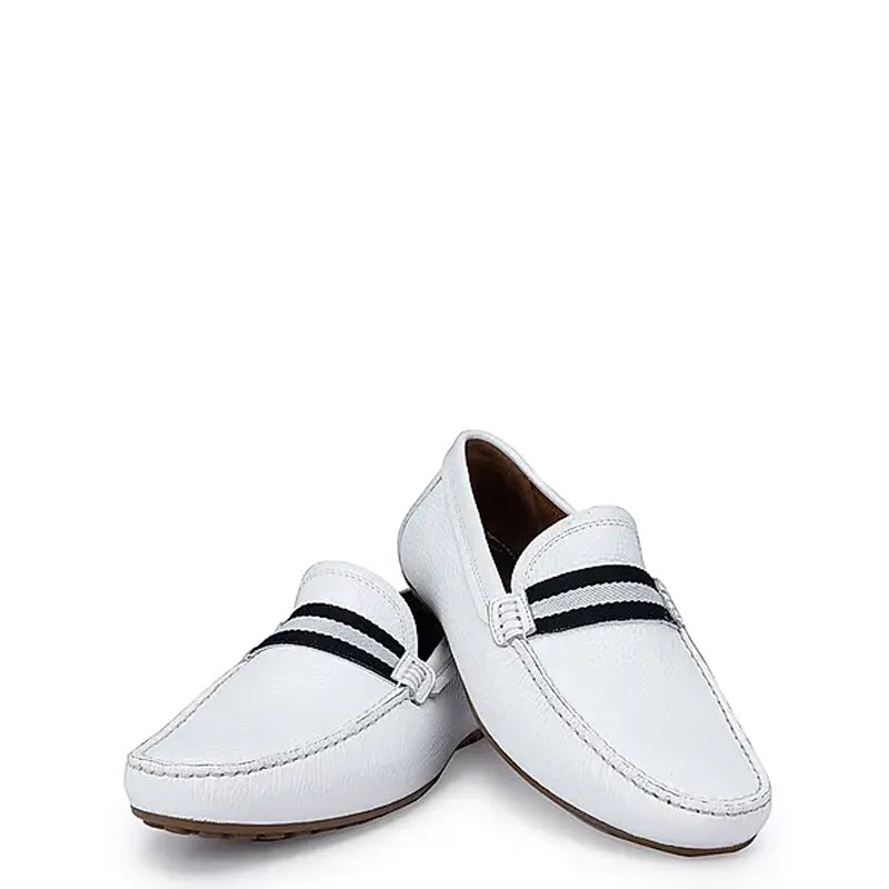 Premium Handmade Leather Moccasins Formal Blue Loafer