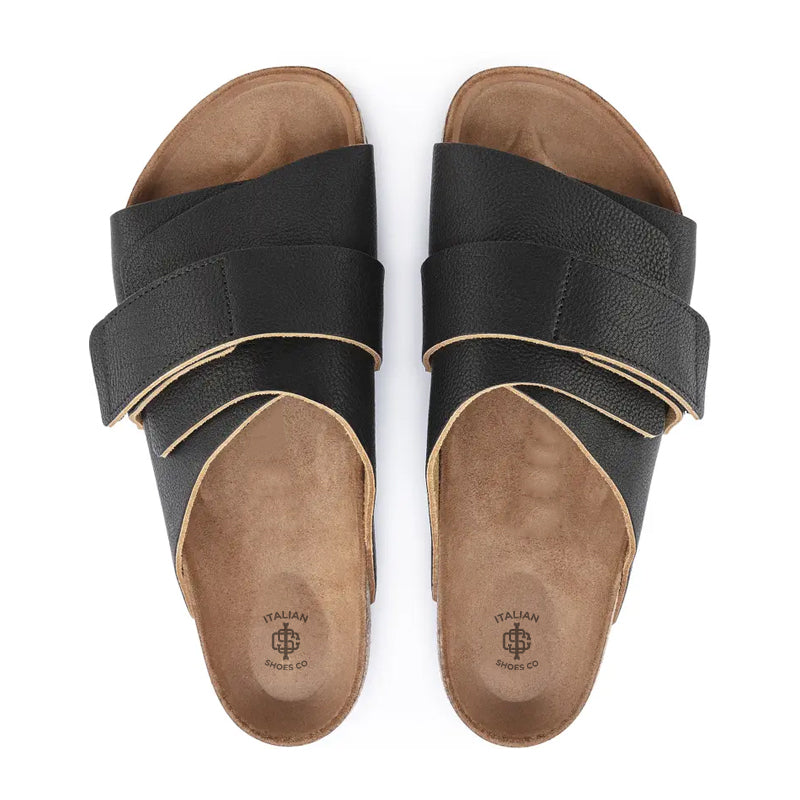 BreezFit Slip On Regular Black Sandal