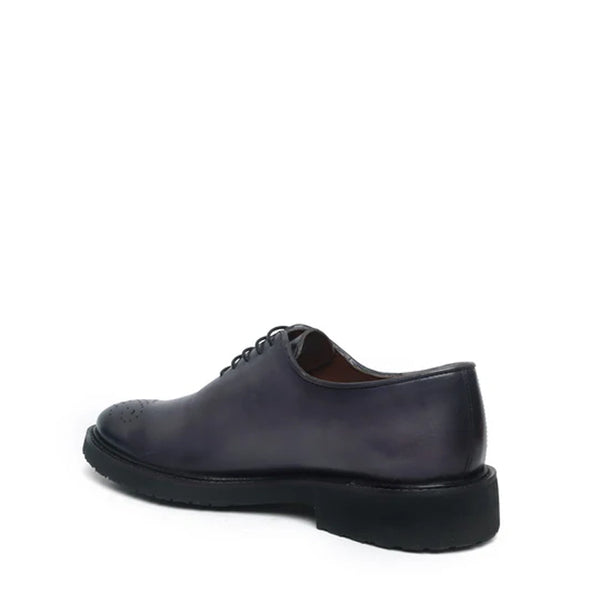 Men Wholecut Lace UP Leather Oxford Tan Shoe